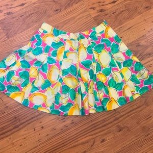 • VINTAGE 60s Lily’s of Beverly Hills LEMONS Tennis pleated Skirt •